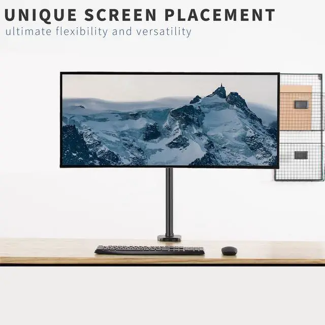 Alt view image 7 of 8 - VIVO Steel Universal Pole Mount TV Bracket VESA Plate | Fits 32" to 55" Screens