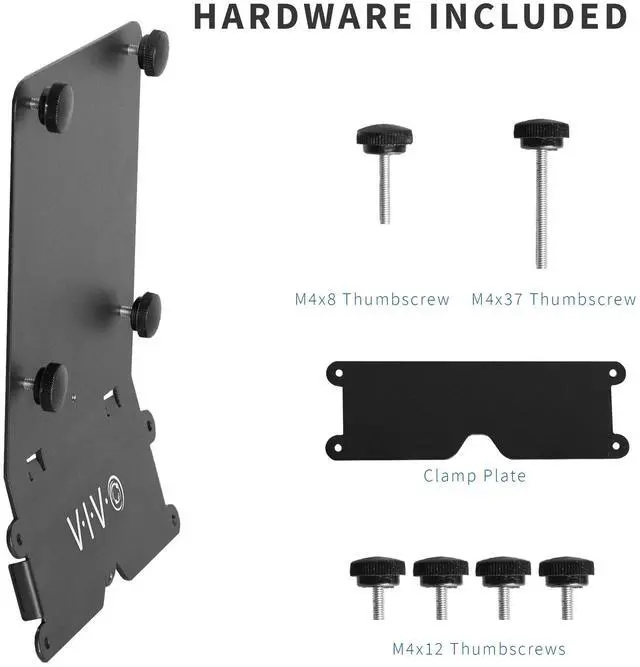 Alt view image 3 of 7 - VIVO VESA Adapter Plate Bracket Designed for 24" M1 and M3 iMac Series Monitors