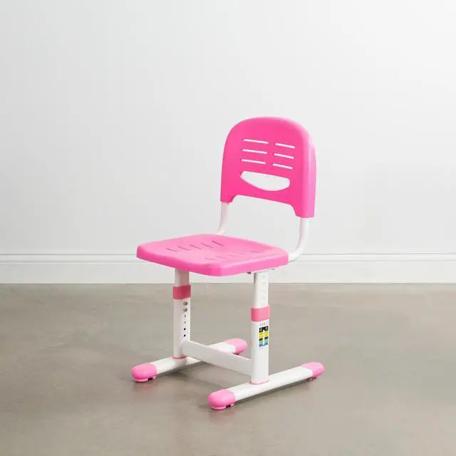 Alt view image 5 of 7 - VIVO Pink Universal Height Adjustable Children's Desk Chair (Chair Only)