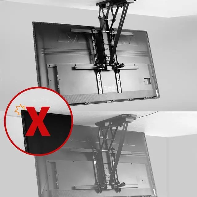 Alt view image 5 of 8 - VIVO Vertical VESA Extender Kit for TVs w/ Low VESA Patterns, Hardware Included