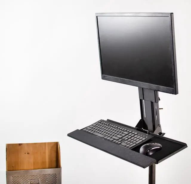 Alt view image 7 of 7 - VIVO Computer Keyboard & Mouse Platform Tray VESA Mount Attachment (MOUNT-KB02)