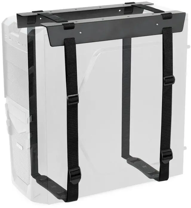 Main image of VIVO Black Under-Desk PC Adjustable Strap Mount | Computer Case Holder