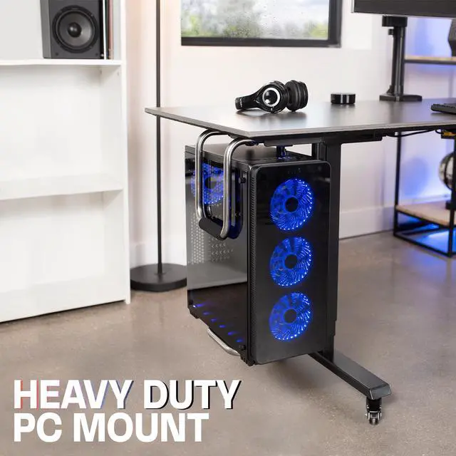 Alt view image 2 of 13 - VIVO Heavy Duty Adjustable Under-Desk PC Mount | Computer Case Holder