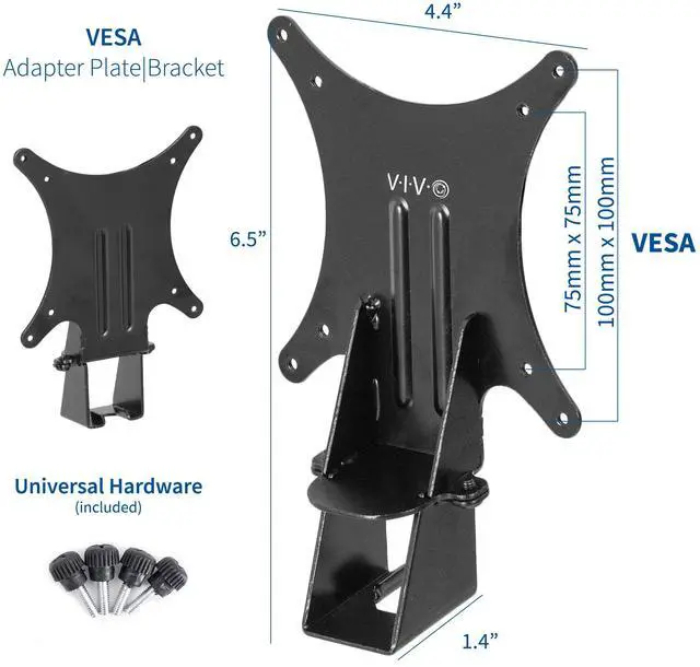 Alt view image 2 of 7 - VIVO VESA Mount Adapter for Samsung CF591 Series Curved 27 Screen LC27F591FDNXZA