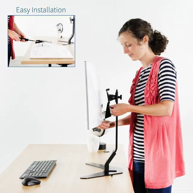 Alt view image 4 of 7 - VIVO VESA Mount Adapter for Samsung CF591 Series Curved 27 Screen LC27F591FDNXZA
