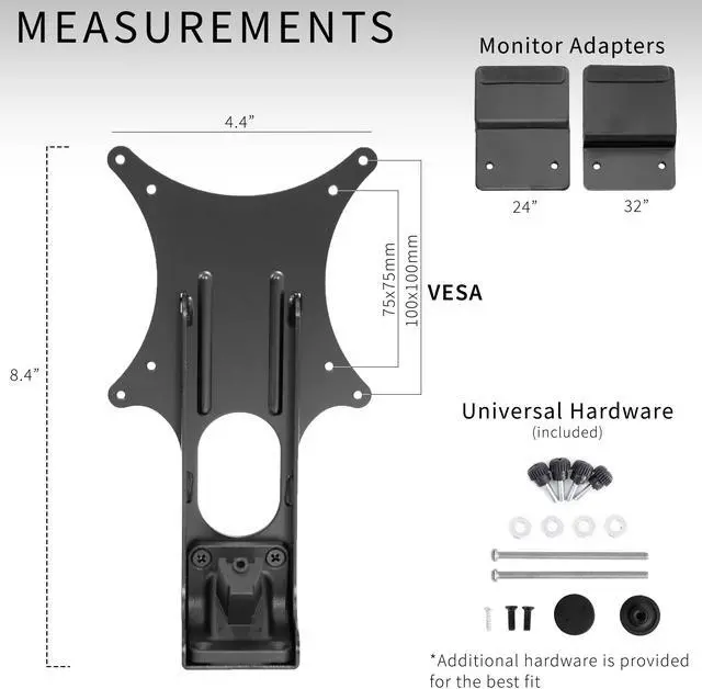 Alt view image 3 of 7 - VIVO Quick Attach VESA Mount Adapter Designed for Samsung CF397 and CRG5 Series Monitors, MOUNT-SG03CF