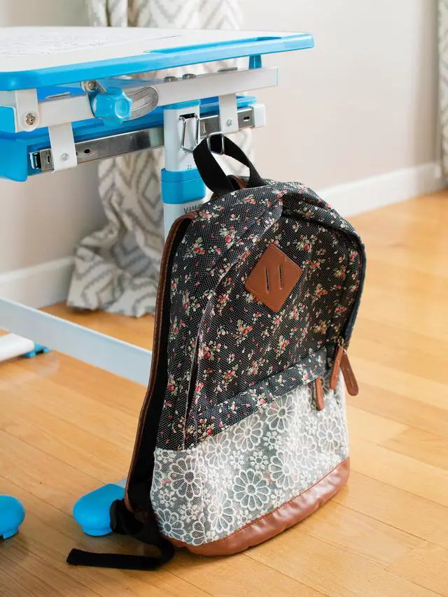 Alt view image 7 of 7 - VIVO Height Adjustable Childrens Desk & Chair Kids Interactive Work Station Blue (DESK-V201B)