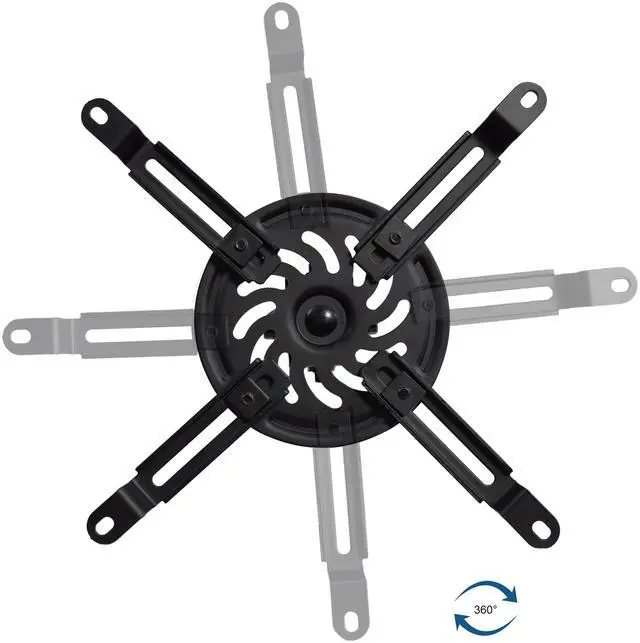 Alt view image 6 of 8 - VIVO Universal Extended Ceiling Projector Mount | Height Adjustable (Black)