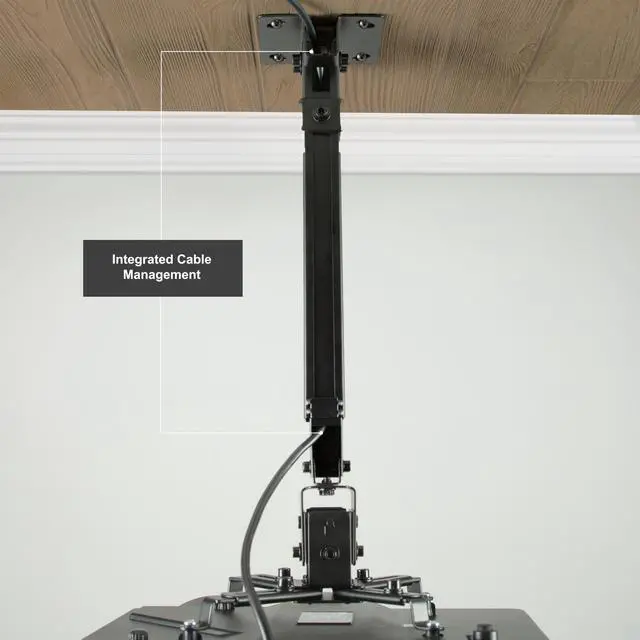 Alt view image 6 of 8 - VIVO Universal Adjustable Wall Ceiling Projector Mount Extend Length Projection