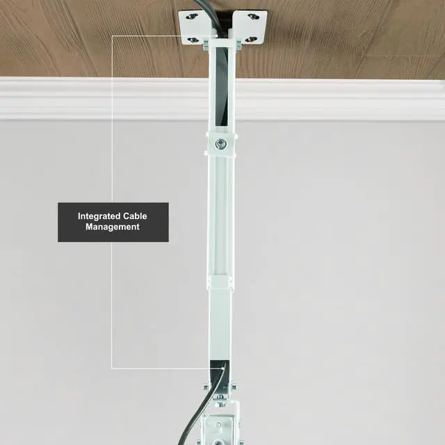 Alt view image 6 of 6 - VIVO Universal Adjustable Wall Ceiling Projector Mount Extend Length Projection