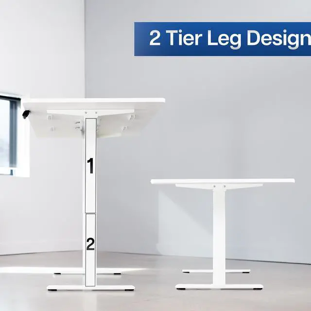 Alt view image 7 of 7 - VIVO Electric Dual Motor 71 x 36 Standing Desk, White Table Top, White Frame, DESK-KIT-E2W7W-36
