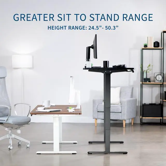 Alt view image 7 of 7 - VIVO Electric 83 x 30 Standup Desk with Memory Controller, White Table Top, Black Frame, DESK-KIT-2B8W