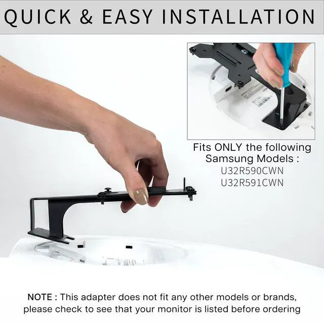 Alt view image 5 of 7 - VIVO VESA Adapter Plate Bracket Designed for Samsung UR59 Monitors