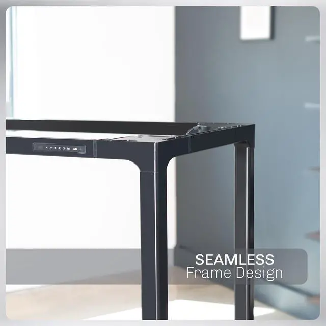 Alt view image 7 of 7 - VIVO Black Electric Quad-Motor Height Adjustable 4-Leg Standing Desk Frame