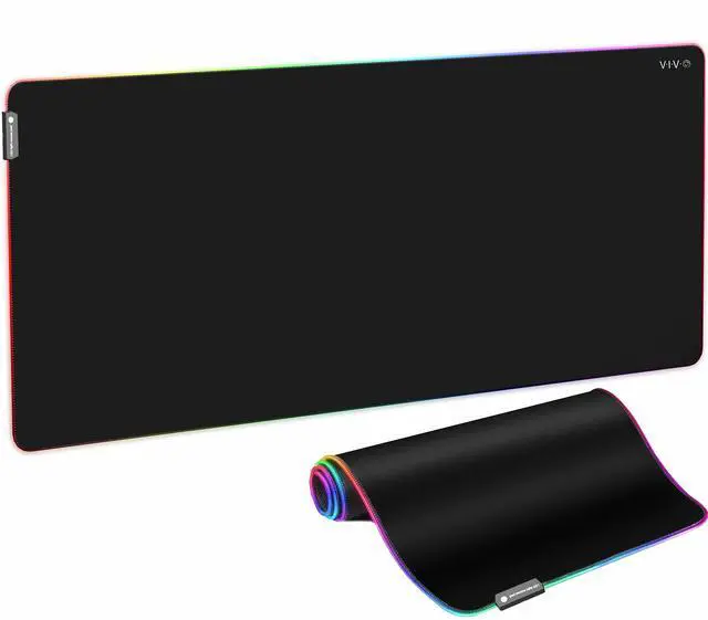 Main image of VIVO Black 60" x 30" RGB Desk Pad