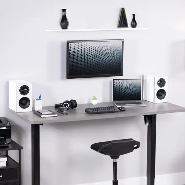 Alt view image 6 of 7 - VIVO Pneumatic Spring Extended Arm, 17" to 32" Computer Monitor Wall Mount