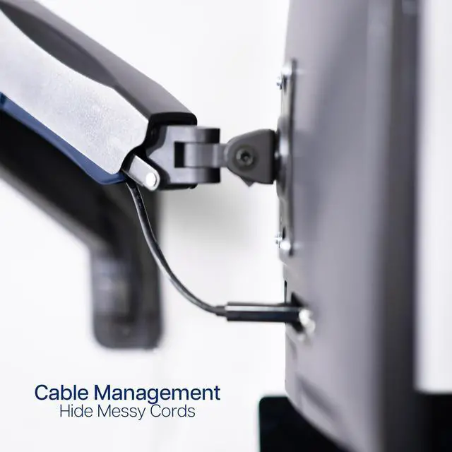 Alt view image 7 of 7 - VIVO Pneumatic Spring Extended Arm, 17" to 32" Computer Monitor Wall Mount