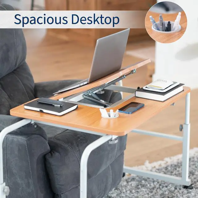 Alt view image 6 of 7 - VIVO Mobile Height Adjustable Desk for Kids and Adults, Interactive Workstation