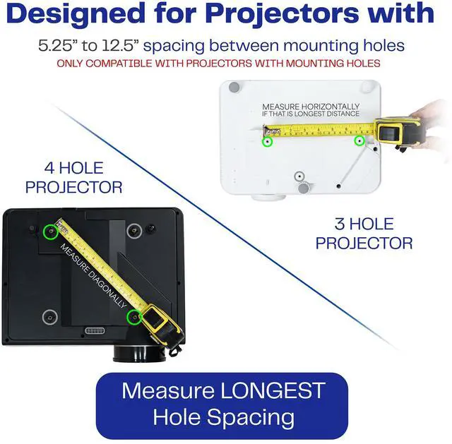 Alt view image 5 of 7 - VIVO Metal Drop Ceiling Projector Mount with Scissor Clamp