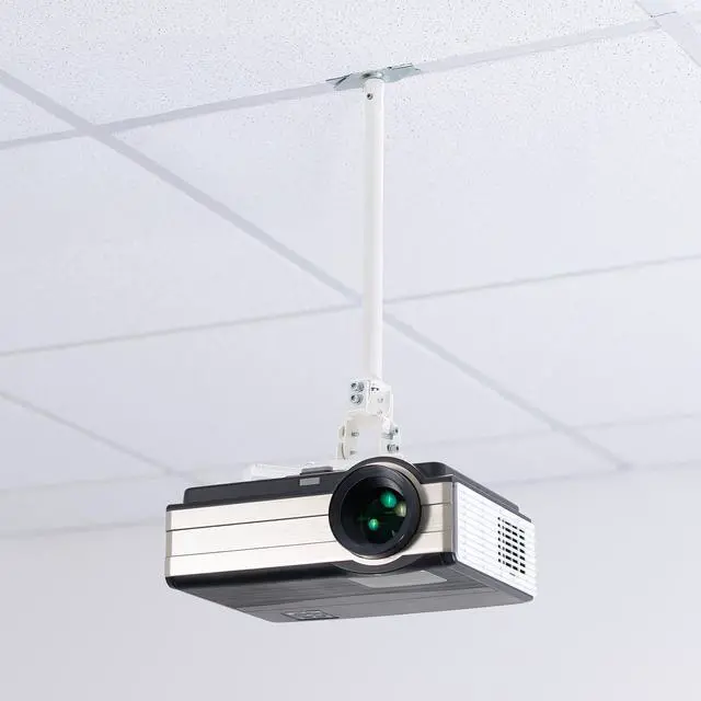 Alt view image 2 of 7 - VIVO Metal Drop Ceiling Projector Mount with Scissor Clamp