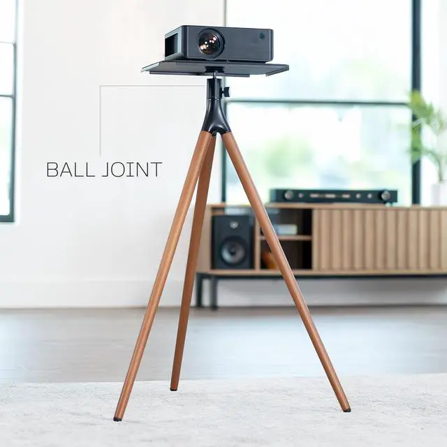 Alt view image 2 of 7 - VIVO Dark Walnut Easel Studio Projector Stand