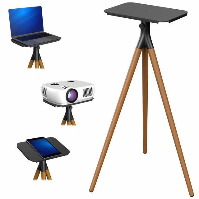 Main image of VIVO Dark Walnut Easel Studio Projector Stand