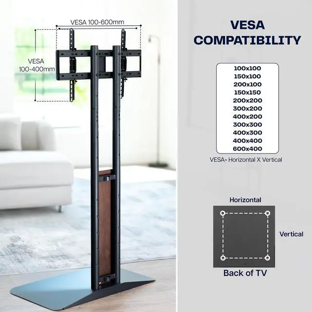 Alt view image 5 of 7 - VIVO Japanese Style 32 to 85 TV Screen Stand