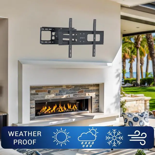 Alt view image 2 of 7 - VIVO Outdoor Full Motion 37 to 80 TV Screen Wall Mount