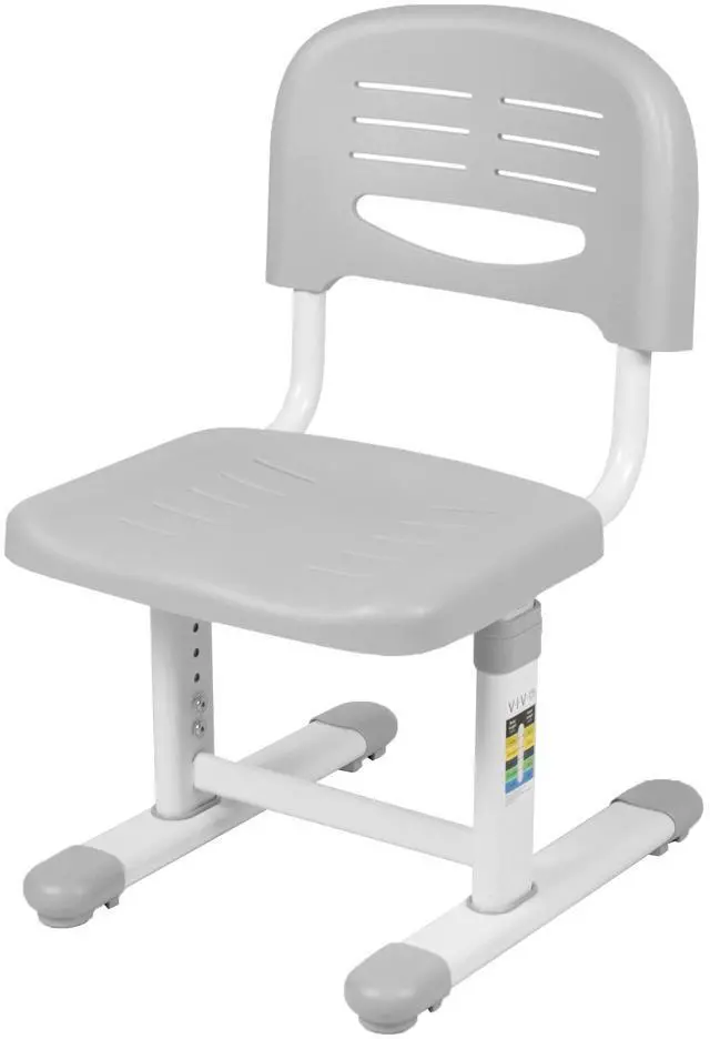 Main image of VIVO Steel and Plastic Kids Desk Chair, Height Adjustable with Max Weight 220 lbs, Gray, DESK-V201G-CH