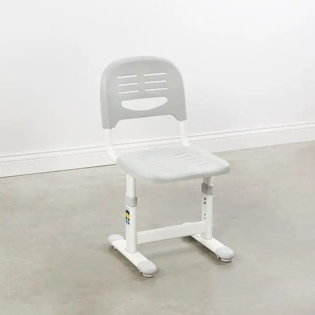 Alt view image 5 of 7 - VIVO Steel and Plastic Kids Desk Chair, Height Adjustable with Max Weight 220 lbs, Gray, DESK-V201G-CH