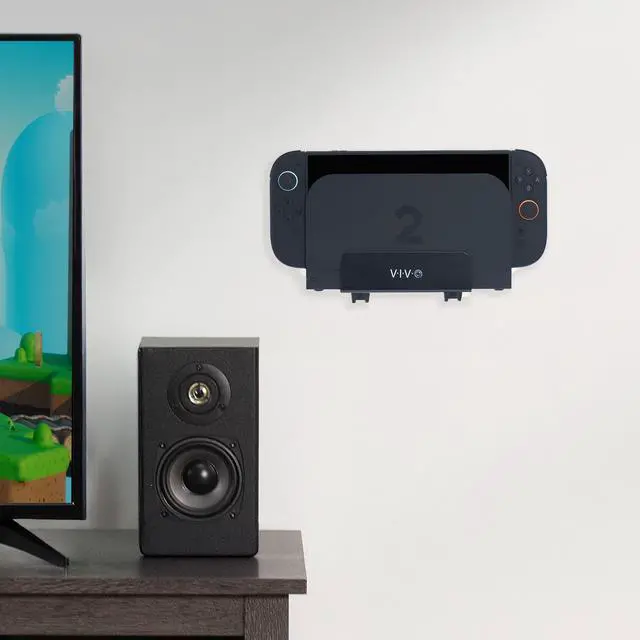 Alt view image 6 of 7 - VIVO Black Streaming Media Player Wall Mounting Bracket Designed for Nintendo Switch Hardware Included (MOUNT-ALL02)