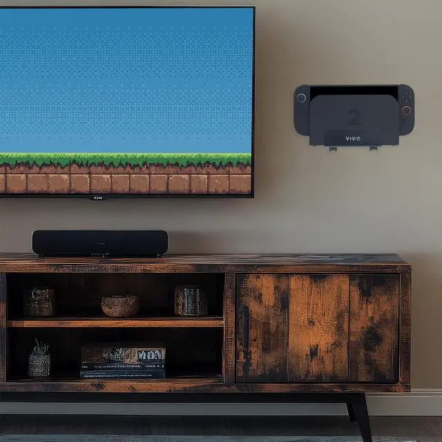Alt view image 7 of 7 - VIVO Black Streaming Media Player Wall Mounting Bracket Designed for Nintendo Switch Hardware Included (MOUNT-ALL02)