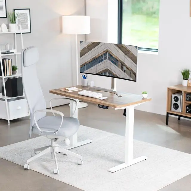 Alt view image 6 of 7 - VIVO Reclaimed Wood 43 x 24 inch Universal Solid One-Piece Table Top for Standard & Sit Stand Desk Frames (DESK-TOP43P)
