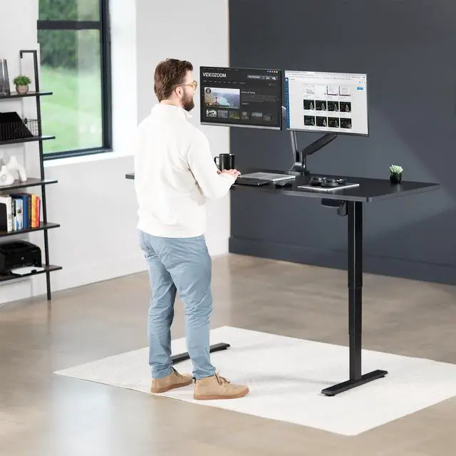 Alt view image 7 of 7 - VIVO Black Universal Solid One-Piece 71 x 30 inch Table Top for Standard & Sit Stand Desk Frames (DESK-TOP71B)