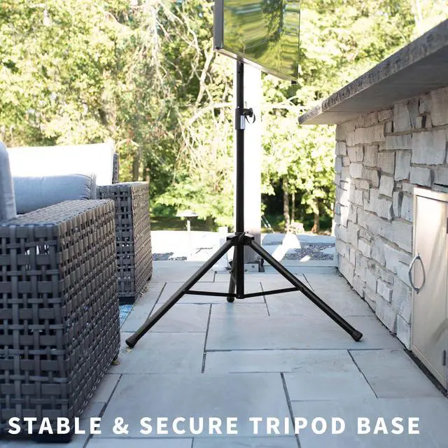 Alt view image 7 of 8 - VIVO Black Tripod 32" to 55" LCD LED Flat Screen TV Display Floor Stand | Portable Height Adjustable Mount (STAND-TV55T)