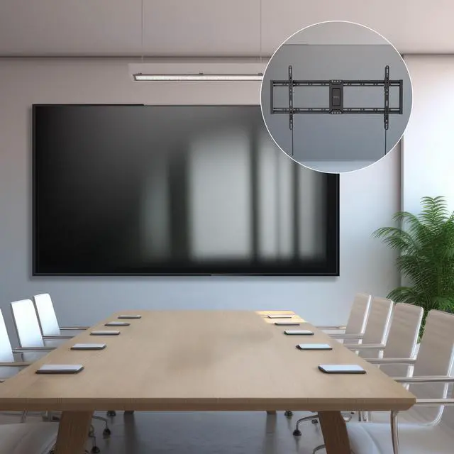 Alt view image 2 of 7 - VIVO Black Extra Large Heavy Duty 60" to 100" LCD LED Curved and Flat Screen TV Wall Mount Bracket (MOUNT-VW100T)