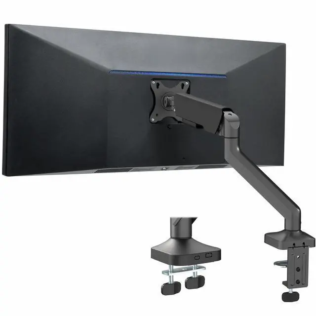 Main image of VIVO Pneumatic Arm Single Ultrawide Monitor Desk Mount, Fits up to 40" Screens