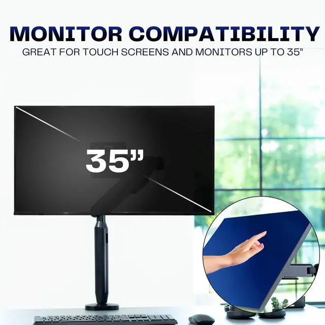 Alt view image 6 of 7 - VIVO Mechanical Arm Single Ultrawide Monitor Desk Mount, Fits up to 35" Screens