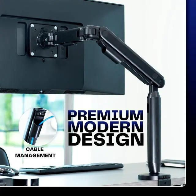 Alt view image 5 of 7 - VIVO Mechanical Arm Single Ultrawide Monitor Desk Mount, Fits up to 35" Screens