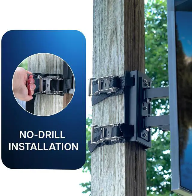 Alt view image 4 of 7 - VIVO Outdoor Full Motion 32 to 70 Gazebo TV Mount