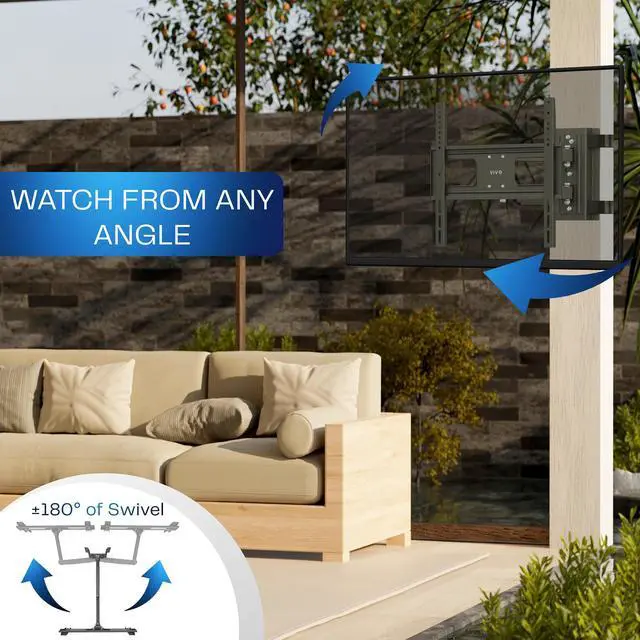 Alt view image 5 of 7 - VIVO Outdoor Full Motion 32 to 70 Gazebo TV Mount