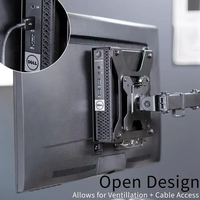 Alt view image 6 of 7 - VIVO Behind Monitor VESA Mount Designed for Dell OptiPlex Micro CPU