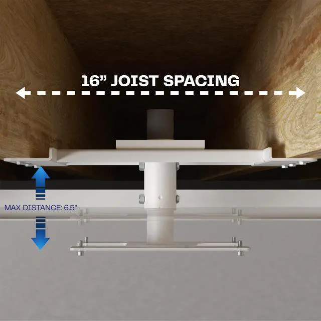 Alt view image 4 of 7 - VIVO Drop Ceiling Mount Designed for MOUNT-E-FD55W, MOUNT-E-FD70W