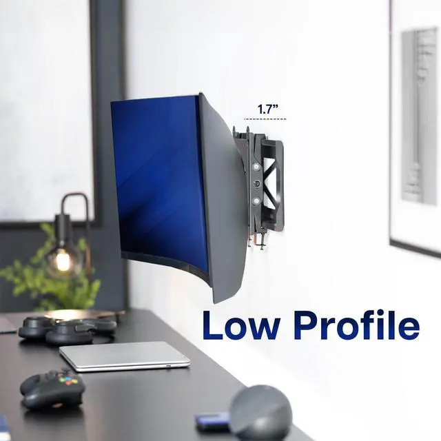 Alt view image 4 of 7 - VIVO Low Profile Ultrawide Monitor Wall Mount, (MOUNT-VW49U)