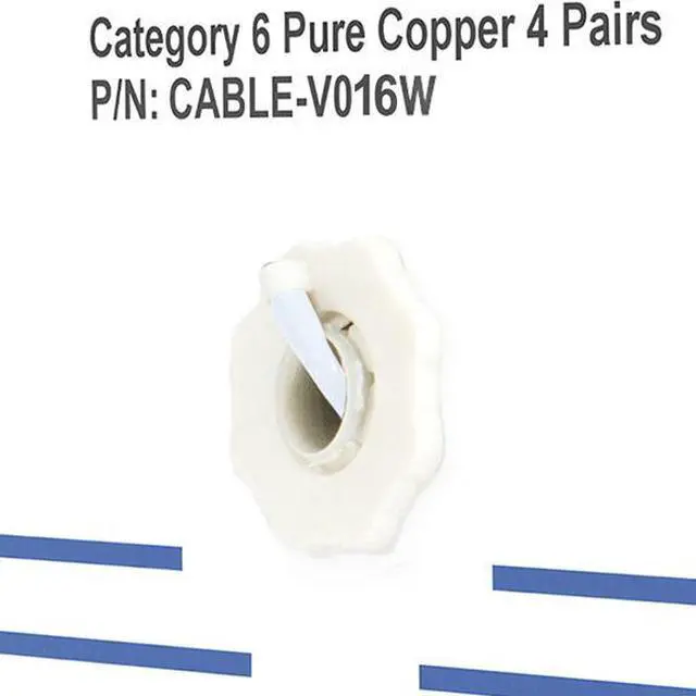 Alt view image 8 of 8 - Vivo 250Ft Bulk Cat6  Full Copper Ethernet Cable  23 Awg  Utp Pull Box  Cat-6 Wire  Indoor  Network Installations  White  Cable-V016W