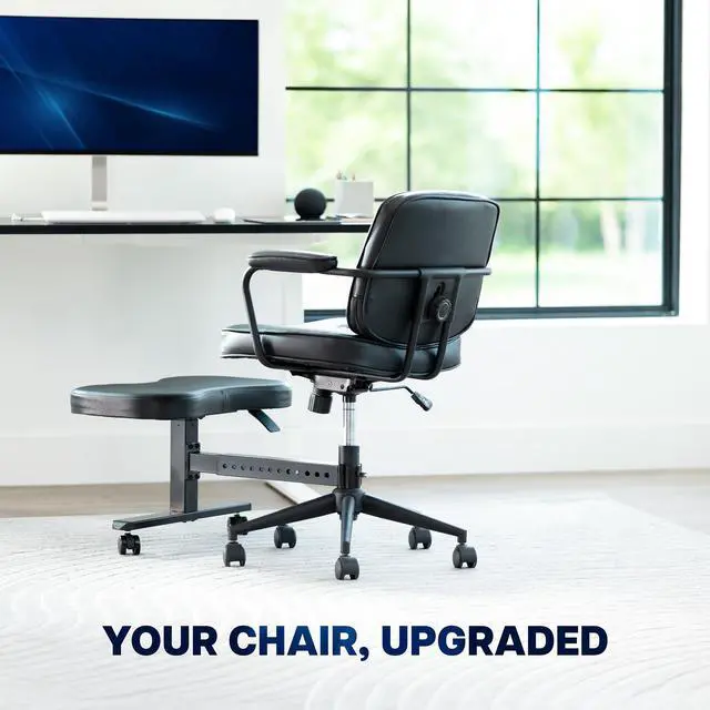 Alt view image 2 of 7 - VIVO Height Adjustable Retrofit Footrest for Office Chair