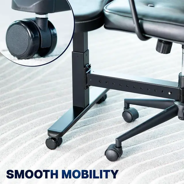Alt view image 7 of 7 - VIVO Height Adjustable Retrofit Footrest for Office Chair