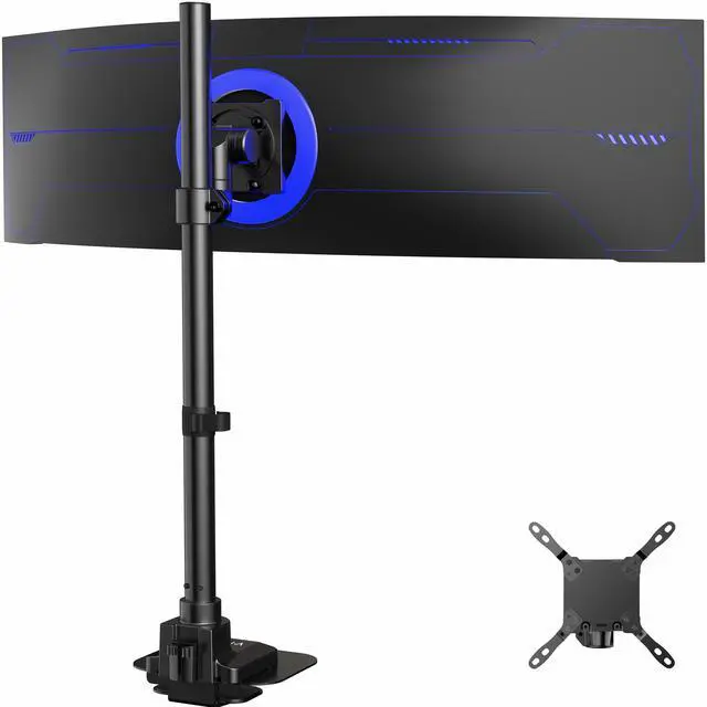 Main image of VIVO Single Ultrawide Monitor Tall Desk Mount, Fits Computer Screens up to 57"