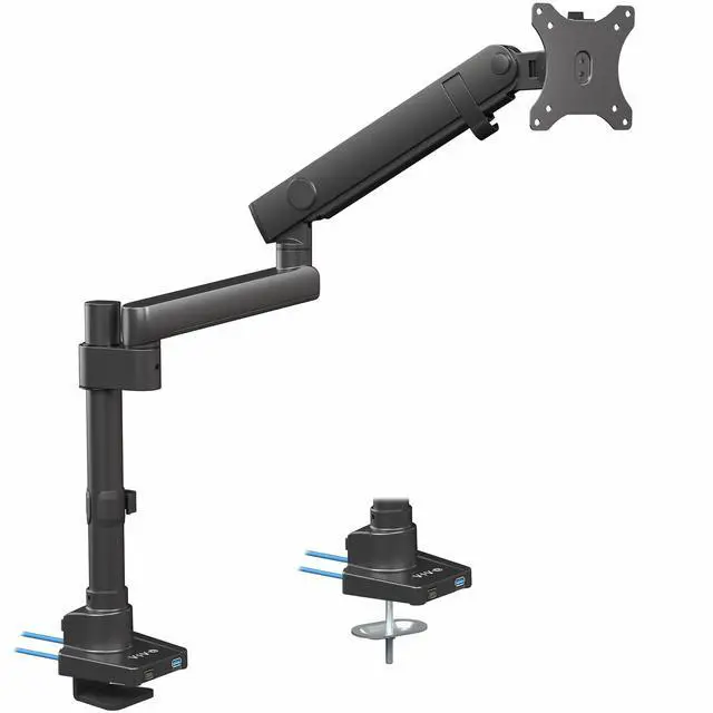 Main image of VIVO Premium Aluminum Single Monitor Arm Desk Mount Stand with USB Ports
