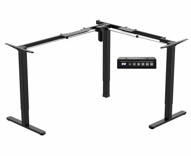 Main image of VIVO Black Medium Electric Single Motor Corner Desk Frame